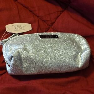 Victoria's Secret Silver Glitter Pouch